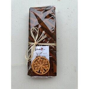 NIP J-Len T's Samoan Brown Lavalava Fa'a-Laupaogo Design Pareu Wooden Earrings